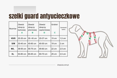 Szelki antyucieczkowe dla psa